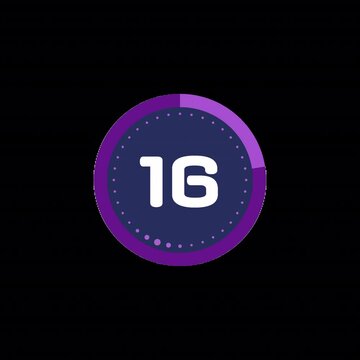 20s countdown timer for fitness and interval training. Y2K-styled animation with alpha channel, ideal for reels, gym edits, and Tabata workouts.
