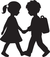  children silhouettes, baby silhouette.