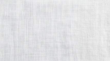 Fototapeta premium A close - up view of aged white linen paper texture with subtle creases, presented against a plain white background to emphasize the intricate natural features and textures of the linen cloth.