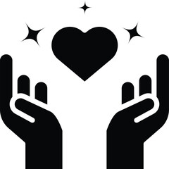 Obraz premium spirituality solid icon