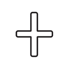 Obraz premium Geometric cross adds element minimalist plain backdrop detail