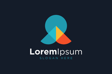 Arrow location icon design. Simple modern arrow location logo template design