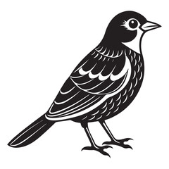Obraz premium Elegant Cute Bird silhouette illustration art