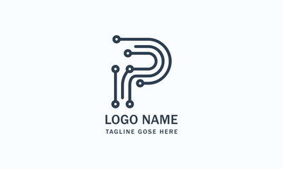 p Logo Branding Identity Corporate