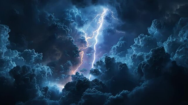 Dark clouds bright lightning bolt sky video stormy weather video lightning strike video dramatic sky video thunderstorm clouds video intense lightning video mp4