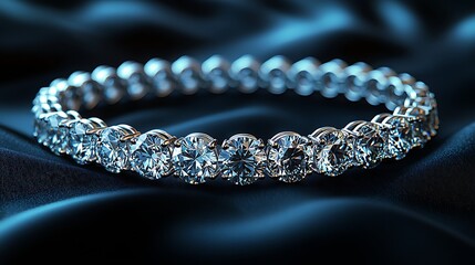 Fototapeta premium Classic gold diamond bracelet design high resolution photo