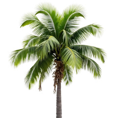Fototapeta premium Palm_Tree_Isolated_Tropical_Greenery_Nature_Exotic