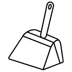 Obraz premium Dustpan Coloring Book Page Line Art Drawing