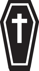 Obraz premium Coffin Vector Icon