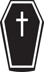 Obraz premium Coffin Vector Icon