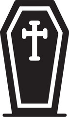 Obraz premium Coffin icon vector