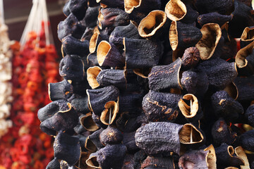 Eggplant grown in Gaziantep and dried in sunlight. dried eggplant