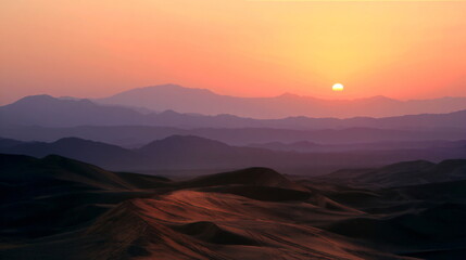 Fototapeta premium sunset in the desert