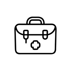 Obraz premium Icon of a doctorchest / first aid kit