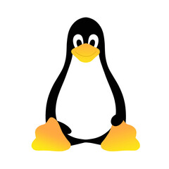Linux penguin mascot tux Isolated on transparent background, png image  © Ammu