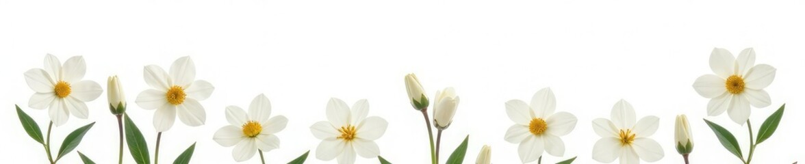 Obraz premium Large white flower isolated on white background, garden flower, floral, flowers