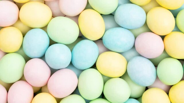 Colorful Easter egg background zoom in