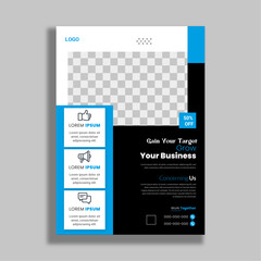 Creative Corporate & Business Flyer Brochure Template Design, abstract business flyer, vector template design. Brochure design, cover, annual report, poster, flyer