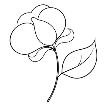 recommend clip art: Sweet Pea Flower Coloring Book Page Line Art Drawing