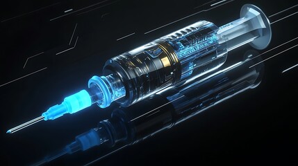 Futuristic Medical Syringes with Advanced Designs for Precision Healthcare and Technological Innovation