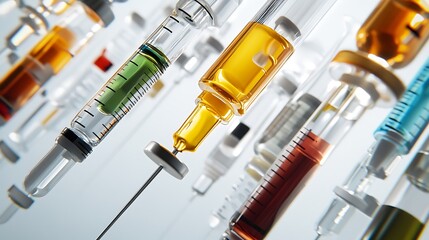 Futuristic Syringes and Medical Tools Depicting Advanced Technology in Healthcare Innovation