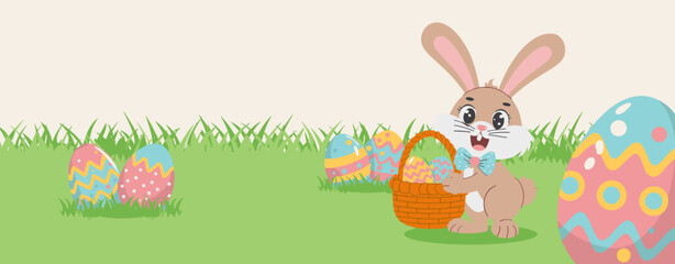 Easter poster, Easter banner, banner, Easter clipart, happy Easter, Easter 2025, 2025, Easter celebration, easter sublimation, easter card, easter, bunny, rabbit, egg, card, spring, cartoon, holiday, 