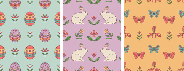 vector, pattern, easter, card, illustration, design, flower, spring, bird, cartoon, set, decoration, nature, baby, egg, floral, pink, seamless, wallpaper, holiday, art, summer, greeting, leaf, ornamen