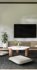 Japan Room Design Japanese style. 3D rendering