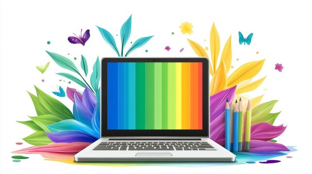 A graphic designer improving a website color scheme and readability for better engagement