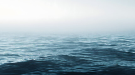 Fototapeta premium Foggy Seascape illustration background