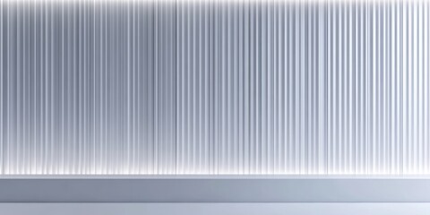Obraz premium A Modern Wall Design with Linear Texture and Ambient Lighting