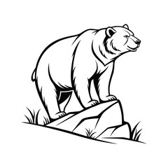 Obraz premium Bear logo design