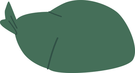 Pack full of rubbish vector illustration