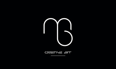 MB, BM, M, B abstract letters logo monogram