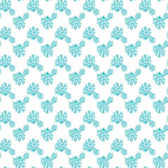 Coral Spring Seamless Vector Pattern Design