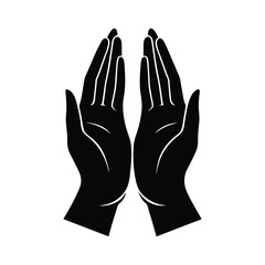 Obraz premium prayer hands dua vector art