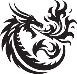 Obraz premium Dragon logo vector
