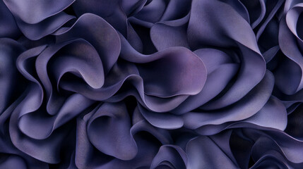 Fototapeta premium Abstract Flowing Shapes in Indigo: A Symphony of Curves and Lines for Decorative Purposes