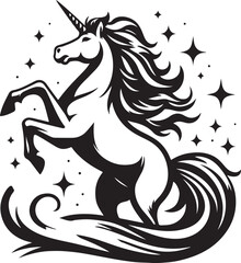 Unicorn illustration logo