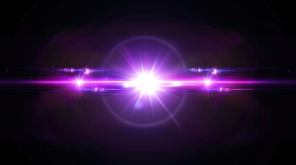 Obraz premium abstract background with glowing violet and purple lens flares