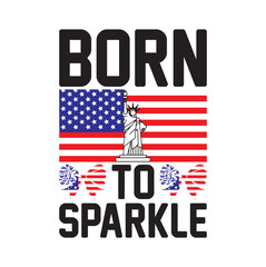 Naklejka premium AMERICA T-SHIRT DESIGN