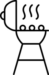 Bar Bee Que Vector Stock Icon