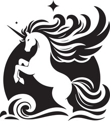 Unicorn illustration logo