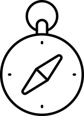 Compass Vector Stock Icon