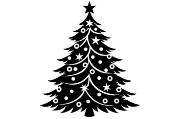 christmas tree vector illustration