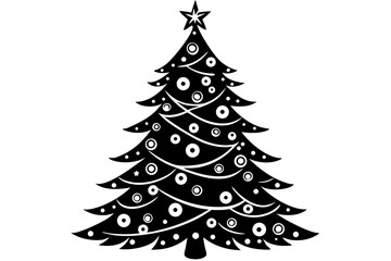 christmas tree vector illustration