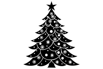christmas tree vector illustration