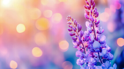 Fototapeta premium Floral blossom on a pastel dream background