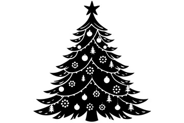 christmas tree vector illustration
