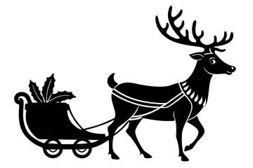 deer silhouette vector illustration